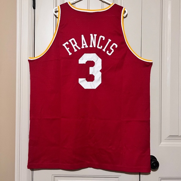Nike Houston Rockets Steve Francis #3 NBA Jersey - Men’s 3XL - Mustard and Red - Picture 2 of 8